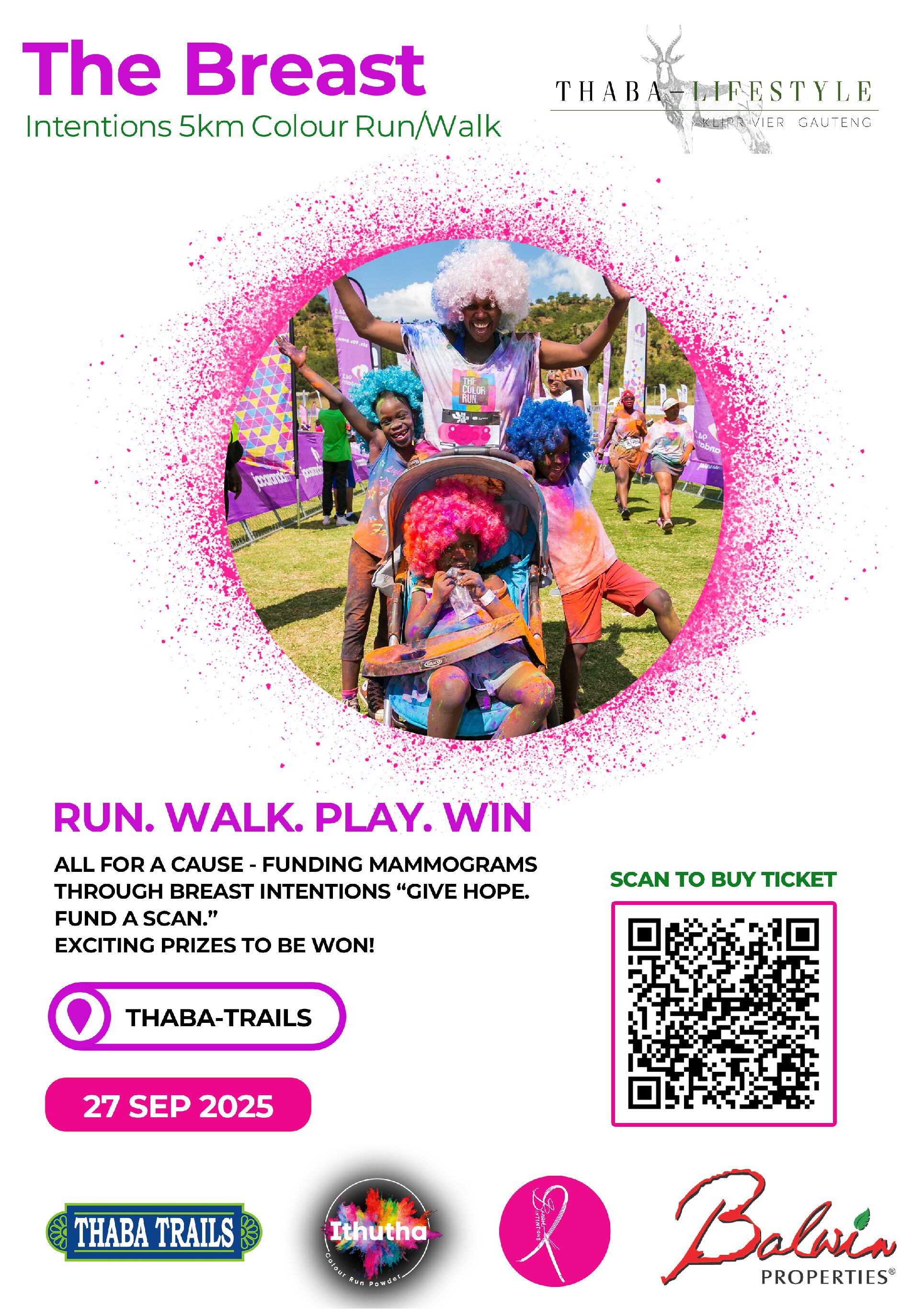 The Breast Intentions 5km Colour Run/Walk
